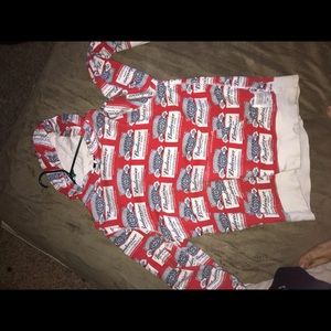 Budweiser X huf collaboration hoodie